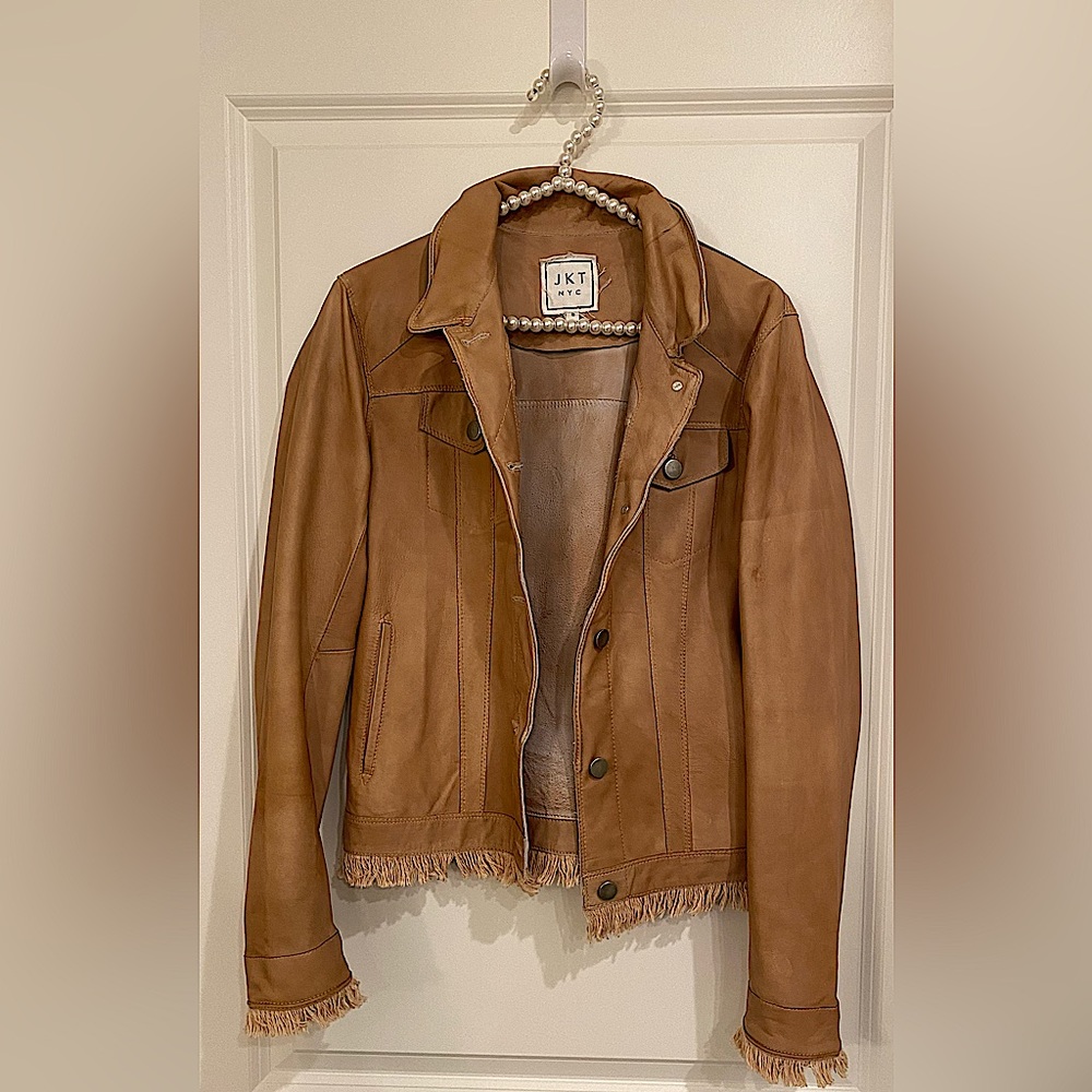 FABULOUS lightweight leather jacket from JKT! IT’s everything for Spring!